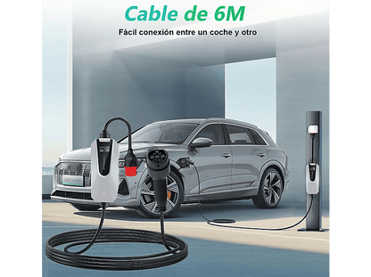 SMORGR 11kW 6m [6-16A — Cargador vehículo eléctrico, Black, 3-Fases]
