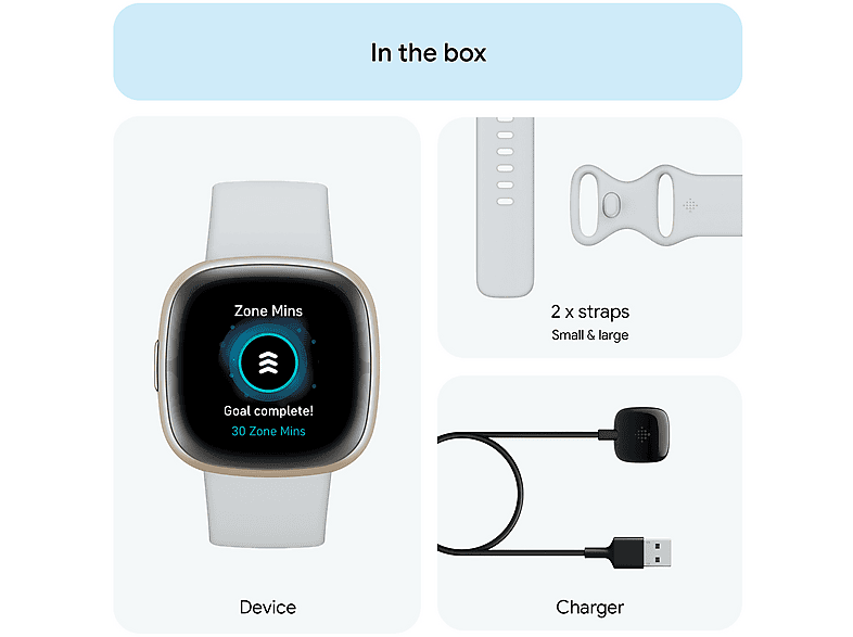 FITBIT SENSE 2 AZUL ORO — Smartwatch, 4.05 cm, Aluminio