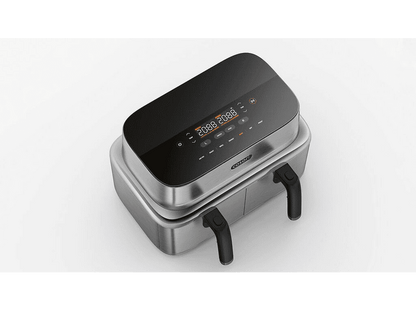 COSORI Iconic Dual — Freidora de aire, Plata, 8.6 l, 2700 V, 30 °C - 230 °C