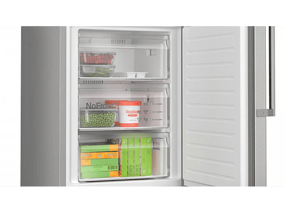 BOSCH KGN397ICT — Frigorífico combi, Altura 203 cm, Inox, No Frost, Capacidad 363 l