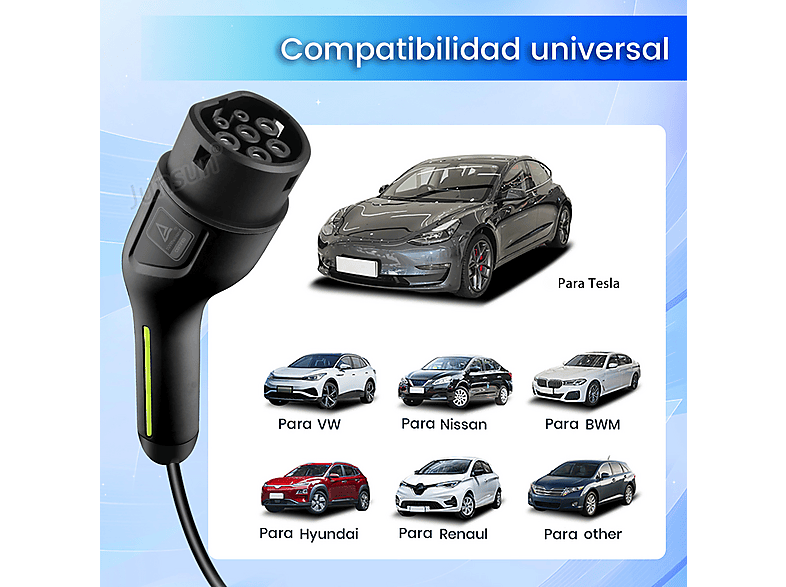 SMORGR 8 M 11kW 16A IP67 Tipo 2 — Cargadores vehículos eléctricos, plateado