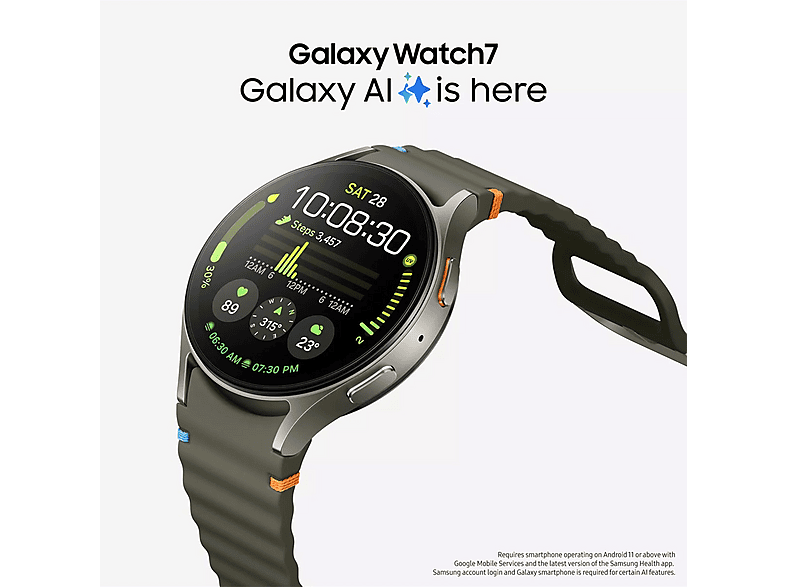 SAMSUNG Galaxy Watch 7 — Smartwatch, 40 mm, Green
