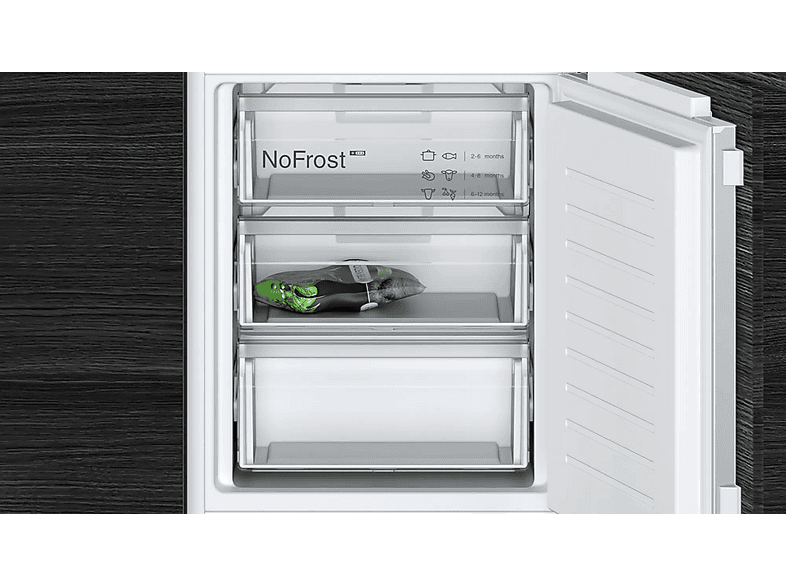 SIEMENS KI86NHFE0 — Frigorífico combi, Altura 177,2 cm, Blanco, No Frost, Capacidad 260 l