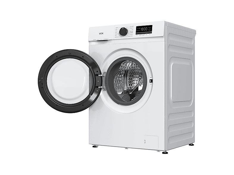 VOK EVW-8BAWL2412 — Lavadora carga frontal, 8 kg, 14 programas, Blanco, Motor Inverter