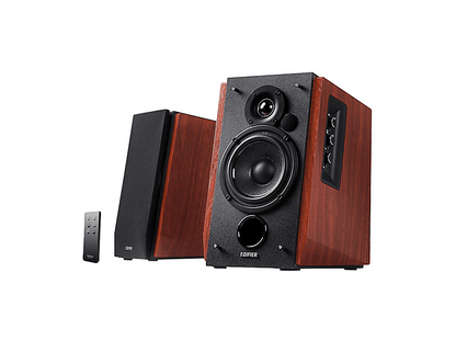 EDIFIER R1700BT — Altavoces Hifi Estéreo, Bluetooth, Brown, 66, 2 canales