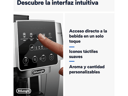 DE LONGHI — Cafetera superautomática, 1450W, De'Longhi Magnifica Start Milk, ECAM220.80.SB, 15bar