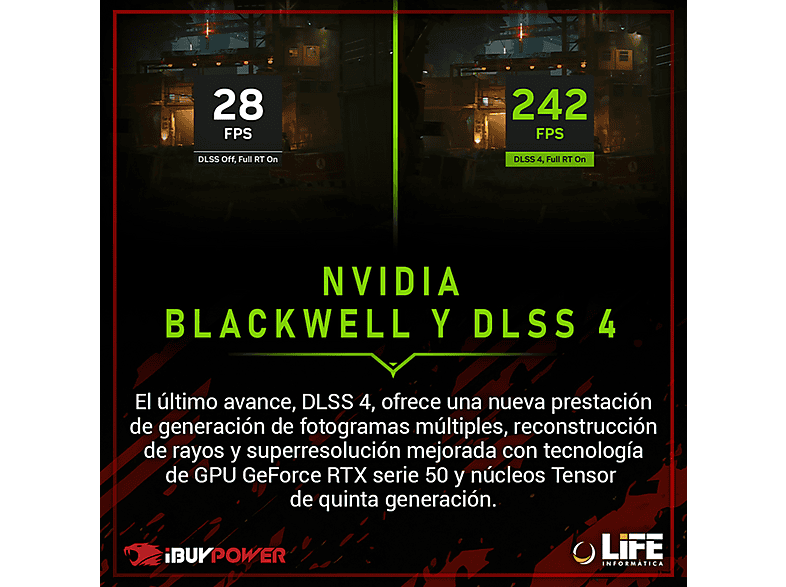 IBUYPOWER Fighter Arrakis S Lite — PC Gaming, 16 GB RAM, 1 TB SSD, Negro, Intel Core i7-14700F