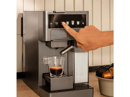 CECOTEC FreeStyle Latte T — Cafetera de cápsulas, 1350 W, Gris, 20 bar, 0,4 l