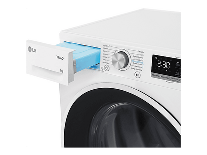 LG RH90V5AV6N — Secadora, 9 kg, 14 programas, Blanco, Bomba de calor