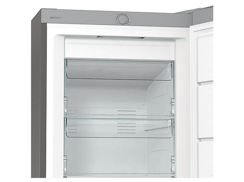 GORENJE FN619EES5 — Congelador vertical, 1850 mm, Gris, Metálico, 280 l