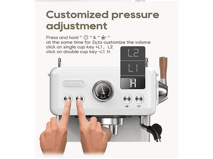 HIBREW H10PLUS-Blanco — Cafetera express, 1350 W