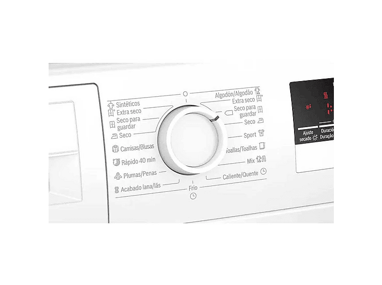 BOSCH WTR85V91ES — Secadora, 8 kg, Blanco, Bomba de calor