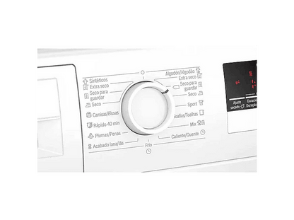 BOSCH WTR85V91ES — Secadora, 8 kg, Blanco, Bomba de calor