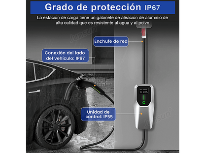 SMORGR 8 M 11kW 16A IP67 Tipo 2 — Cargadores vehículos eléctricos, plateado