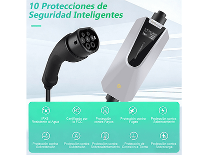 SMORGR 11kW 6m [6-16A — Cargador vehículo eléctrico, Black, 3-Fases]