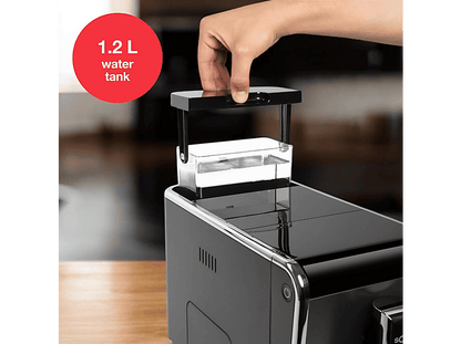 SOLAC LA7617 — Cafetera Espresso, 1470 W, 20 bar, 2 tazas, Plata Oscuro