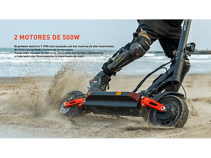 JOYOR T-PRO DGT-Negro — Patinete eléctrico, Pot. máx. 1000 W, Carga máx. 120 kg, 1248 Wh