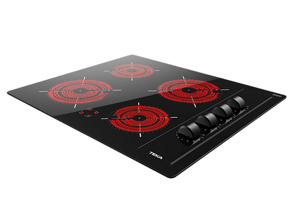 TEKA TBC 64000 XFL — Placa vitrocerámica, Zona grande 18 cm, 60 cm, Negro, 4 zonas