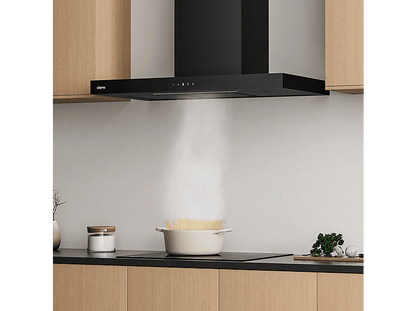 CIARRA CBCB9102 — Campana Decorativa, 4 velocidades, 650 m³/h, 900 mm, Negro