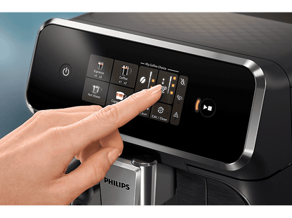 PHILIPS EP2331/10 — Cafetera superautomática, Negro, LatteGo, 15 Bar, 4 Bebidas