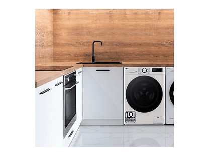 LG F4WR6010A1W.ABWQPES — Lavadora carga frontal, 10 kg, 12 programas, Inox, 1400 rpm