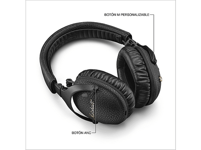 MARSHALL Monitor III A.N.C. — Auriculares inalámbricos, Circumaurales, Plegables, Negro, Bluetooth 5.3