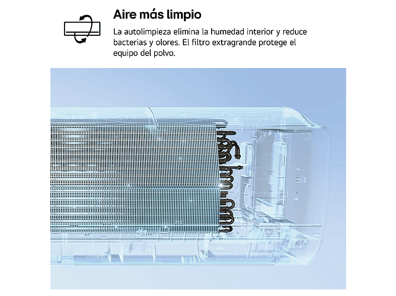 LG WIFIECO12.SET — Aire acondicionado Split 1 x 1, Blanco, 2967 fg/h, ThinQ