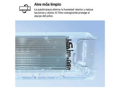 LG WIFIECO12.SET — Aire acondicionado Split 1 x 1, Blanco, 2967 fg/h, ThinQ