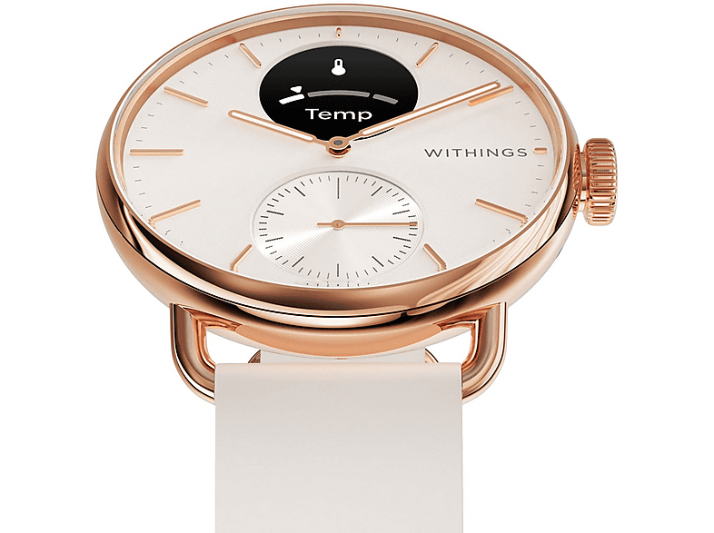 WITHINGS ScanWatch 2 — Smartwatch, Dorado, Acero inoxidable