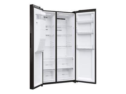 HAIER 34005237 — Frigorífico americano, Altura 1775 mm, Negro, No Frost, Dinámico (con ventilador)