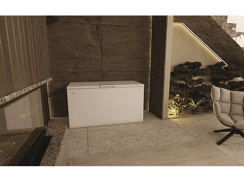 HAIER HCE520E — Congelador horizontal, 890 mm, Blanco
