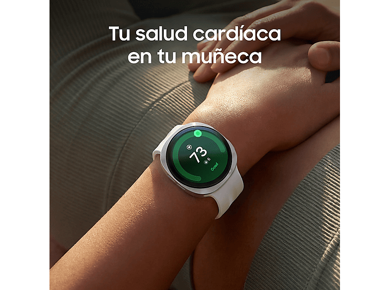 SAMSUNG Galaxy Watch9 BT 44 mm — Smartwatch, 32 GB, 2 GB RAM, Plata, 1.5"