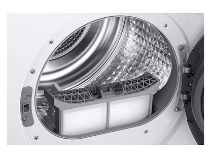 SAMSUNG DV90DG6845LKU3 — Secadora bomba de calor, Eléctrico, 9 kg, 4 programas, Blanco