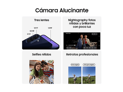 SAMSUNG Galaxy A57 — Smartphone, 256 GB, 8 GB RAM, 5000 mAh, Azul Oscuro