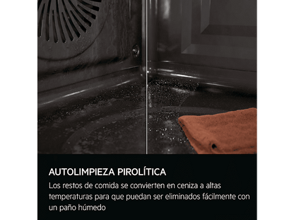 AEG TR6PB531SB — Horno a vapor, Independiente, Pirolítico, 59,6 cm, Negro