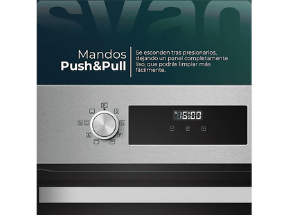 SVAN SHM8700DX — Horno multifunción, 59,5 cm, Inox, Libre instalación, 70 l