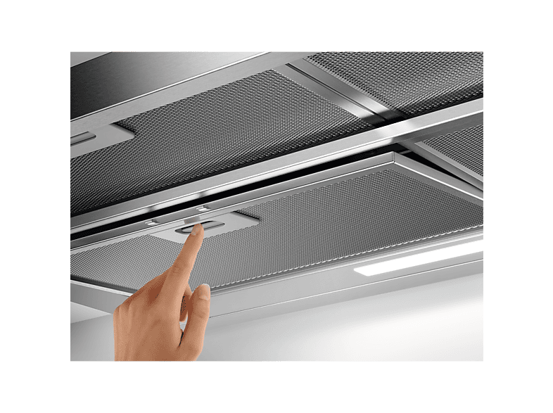 AEG Serie 5000 Extractor DPE5960M — Campana extraíble, 3 velocidades, 445 m³/h, 900 mm, Grey