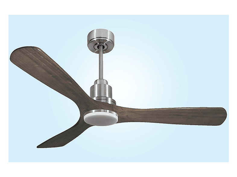 PURLINE MoyoD132C04LED64547 — Ventilador de techo, 18 W, 6 velocidades, Plata