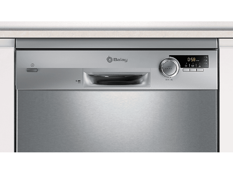 BALAY 3VS572IP — Lavavajillas, 13 servicios, Rackmatic, Inox, 5 Programas