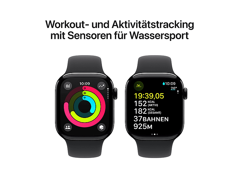 APPLE Watch Series 10 — Smartwatch, Aluminio, Negro, S/M