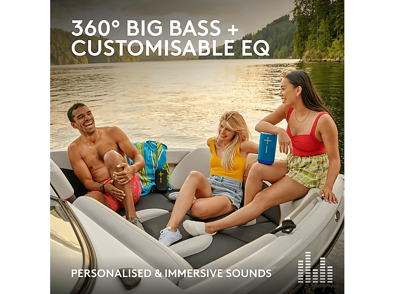 ULTIMATE EARS EVERBOOM COBALT BLUE — Altavoz inalámbrico, 0 W, Bluetooth, Azul, 20 horas