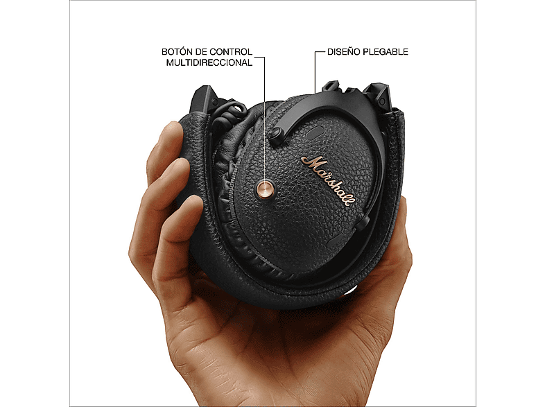 MARSHALL Monitor III A.N.C. — Auriculares inalámbricos, Circumaurales, Plegables, Negro, Bluetooth 5.3
