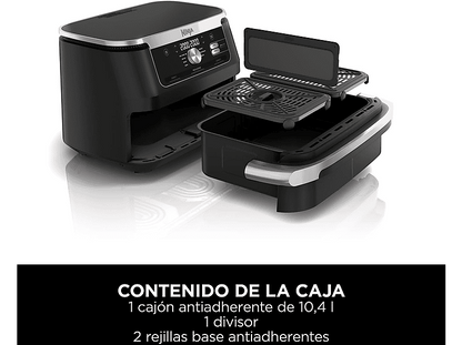 NINJA FlexDrawer 7 en 1 AF500EU — Freidora de aire, 2470 W, Negro, 7 Programas, Capacidad 10.4l