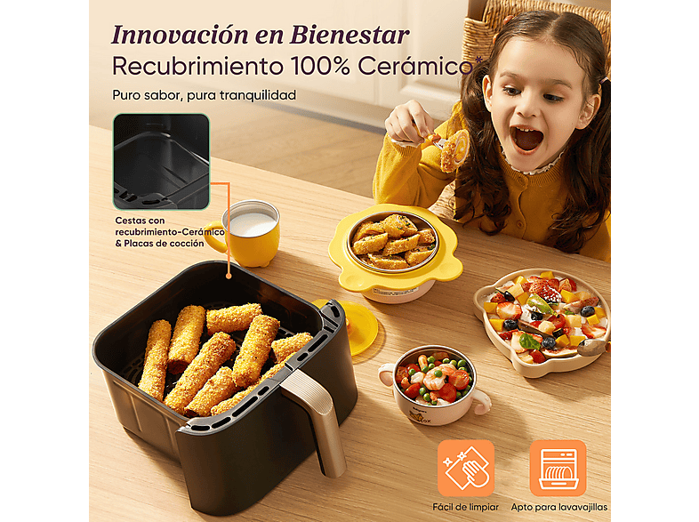 COSORI Turbo Tower Pro Smart™ Chef Edition — Freidora de aire, 2630 W, Negro, Doble Resistencia, 10.8 l