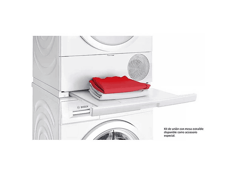 BOSCH WTR85V91ES — Secadora, 8 kg, Blanco, Bomba de calor