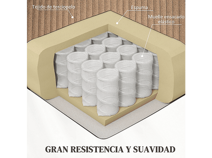 HOMCOM 713-178V92BN — Sillón levanta personas, 46 kg, Marrón