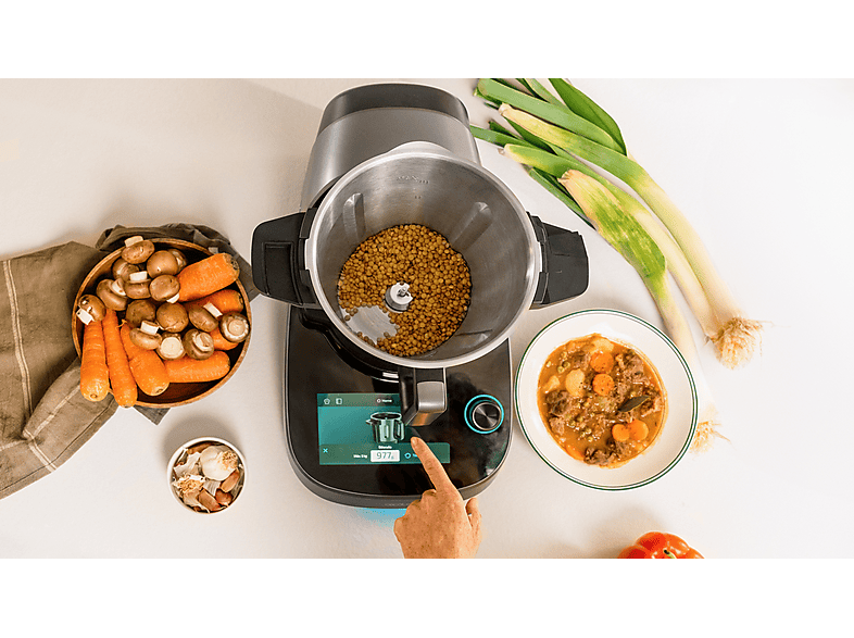 CECOTEC Mambo CooKing Total Gourmet — Robot de cocina, 2200W, Dispensador, Autolimpieza, Inox