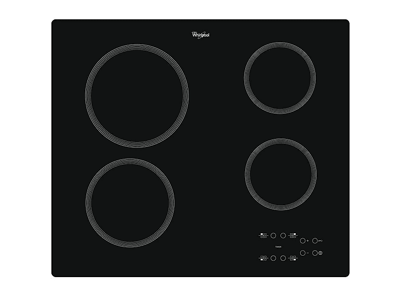 WHIRLPOOL AKT 801/NE — Placa de inducción, 580 mm, Negro, 4 zonas