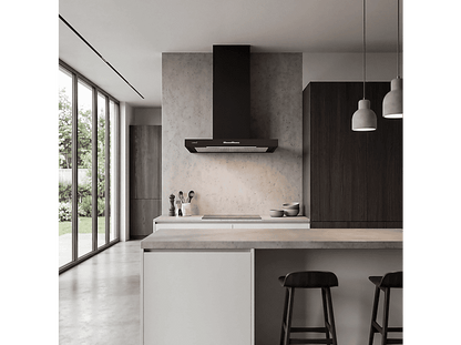 CATA SYGMA 7010 BK — Campana decorativa, 4 velocidades, 802 m³/h, 70 cm, Negro