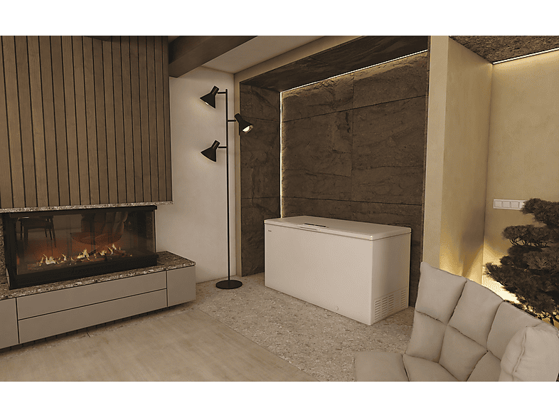 HAIER HCE520E — Congelador horizontal, 890 mm, Blanco